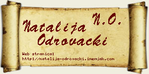 Natalija Odrovački vizit kartica